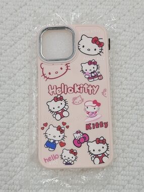 Hello Kitty Light Pink Graphic iPhone Case with Character Collage Iphone13ProMax